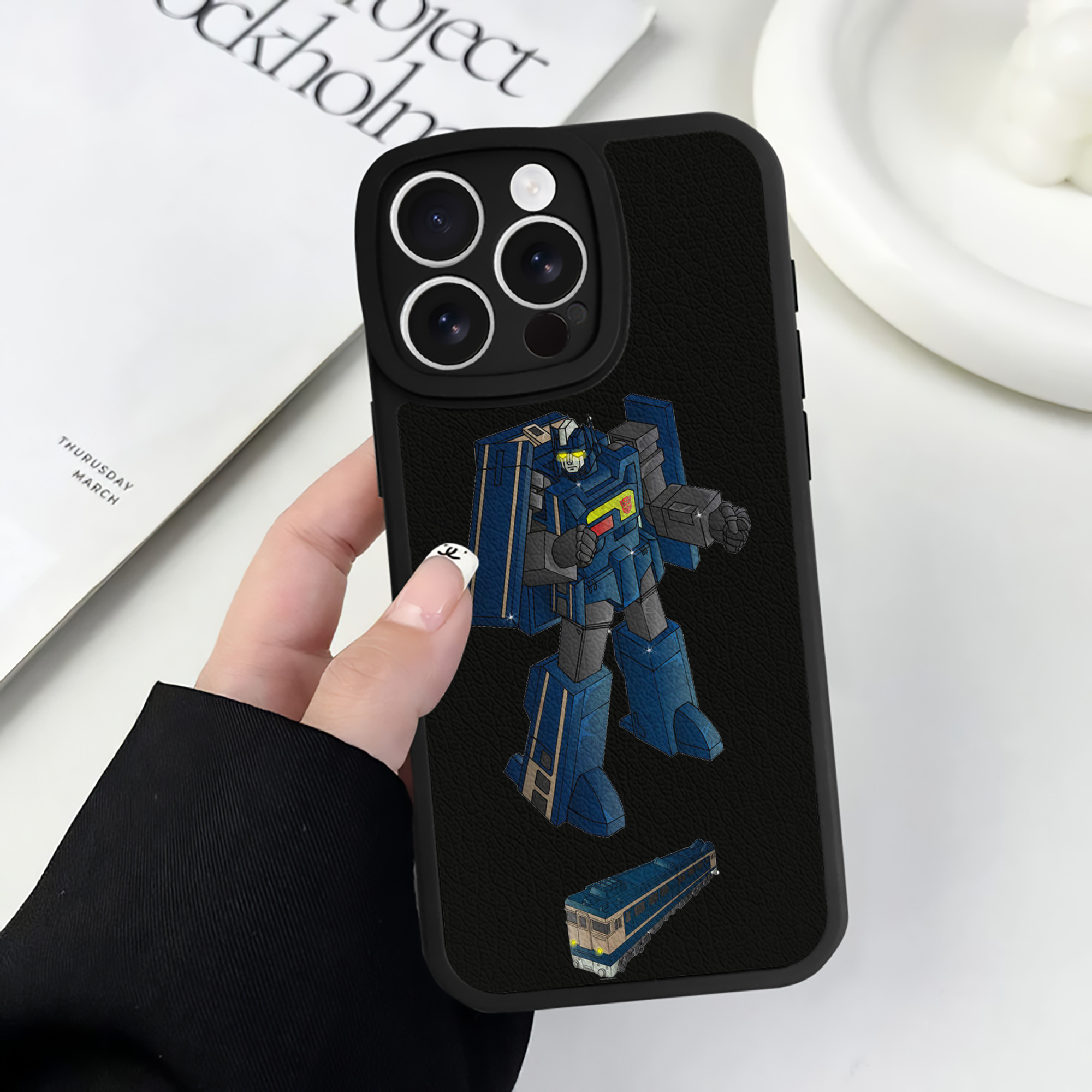 （画像用）  【iPhone 16シリーズ対応】シリコンスマホケース（レザー調） 材質：シリコン